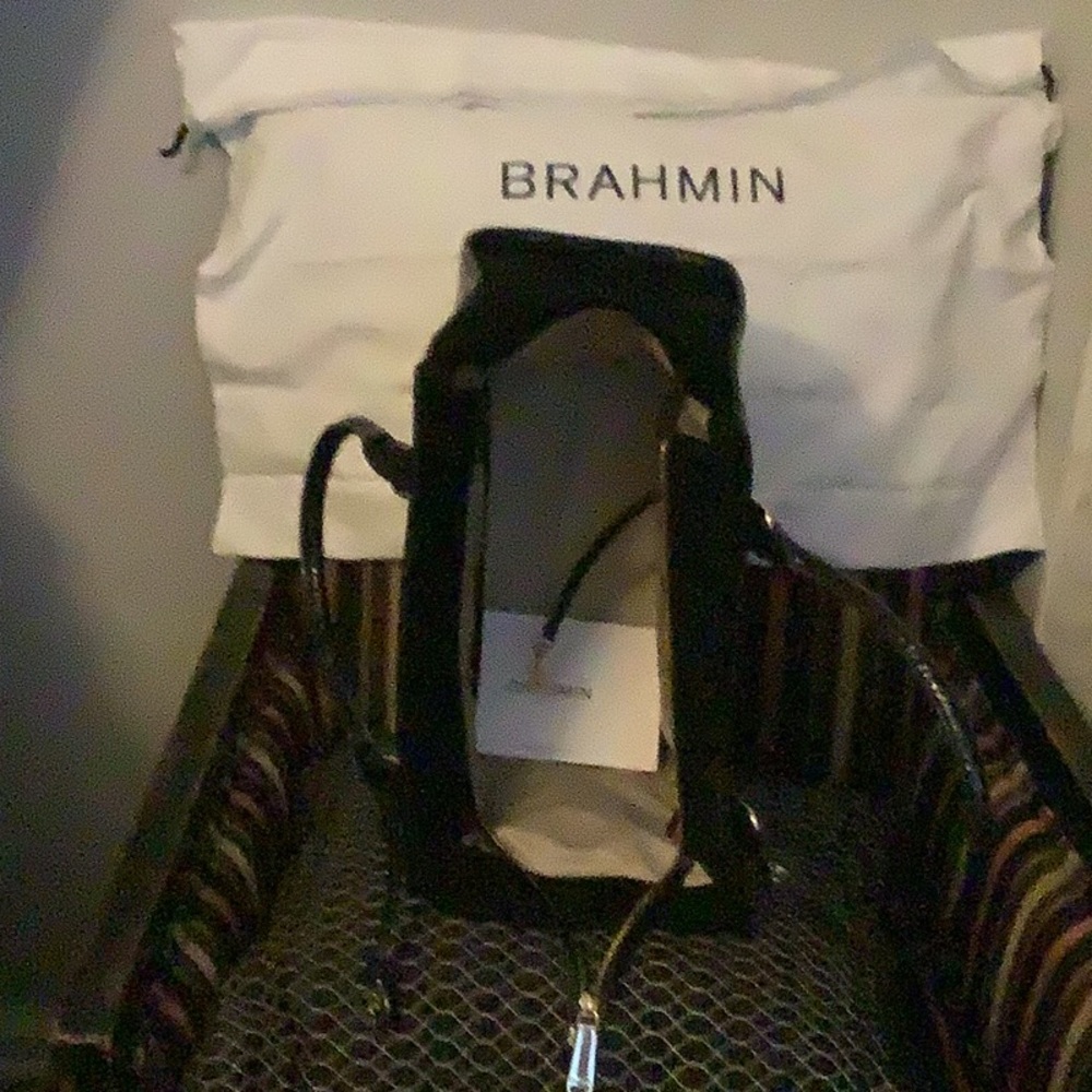 BRAHMIN Croc Leather Handbag
